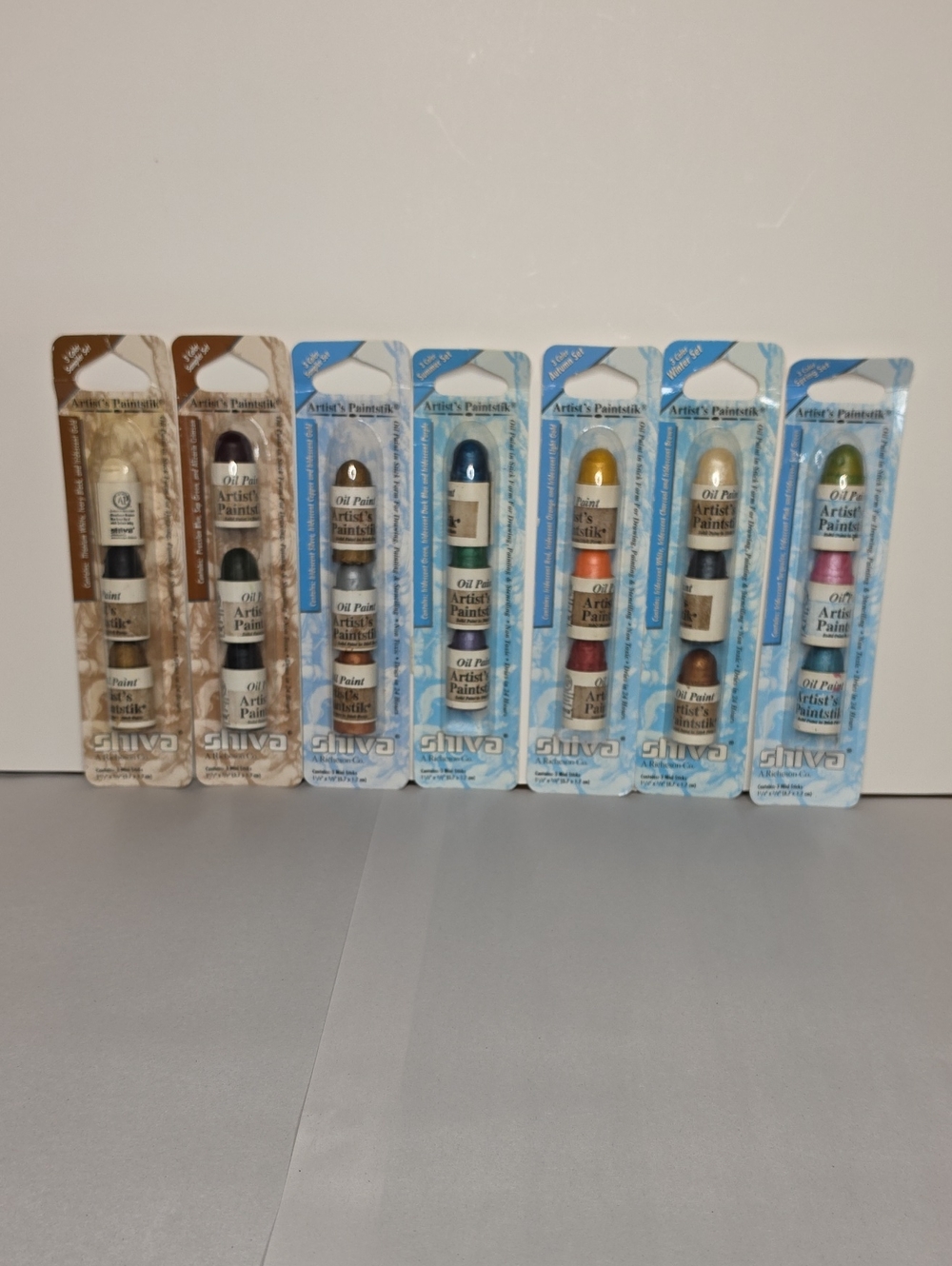 Artist's Paintstik Oil Paint Sets - 5 Iridescent - 3 Samplers